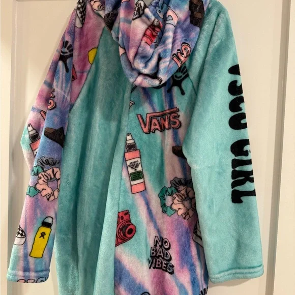 Girls Penelope Wildberry Preppy VSCO fleece onesie pajama - Picture 4 of 5